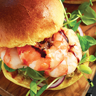 Butter Garlic Prawn Mini Burger